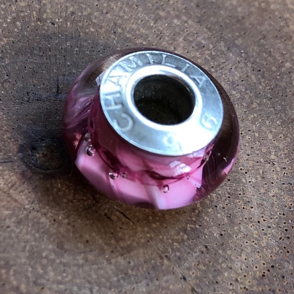CHAMILIA Pink Murano Glass Bead 925 💖 - Picture 6 of 7